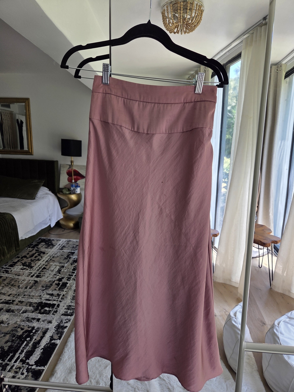 Free people Women's Dusty Rose Midi Skirt